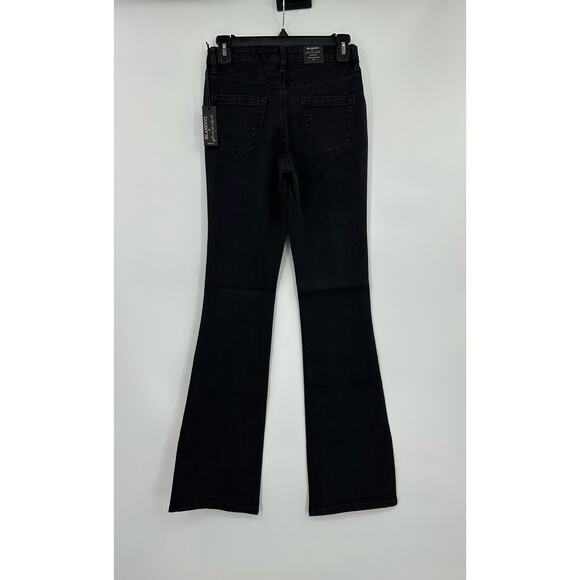 Blank NYC x Free People The Hoyt High-rise Mini Flare Black Jeans Size 25 NWT - Picture 3 of 8